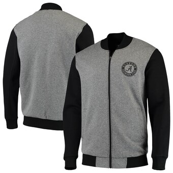 Alabama Crimson Tide G III Sports by Carl Banks Midfield Transitional Full Zip Jacket Gray Black