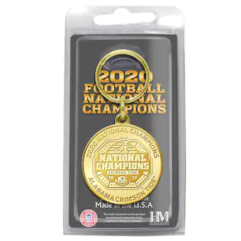 Alabama Crimson Tide Highland Mint College Football Playoff 2020 National Champions Bronze Coin Keychain