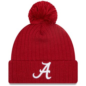 Alabama Crimson Tide New Era Breeze Cuffed Knit Hat with Pom Crimson