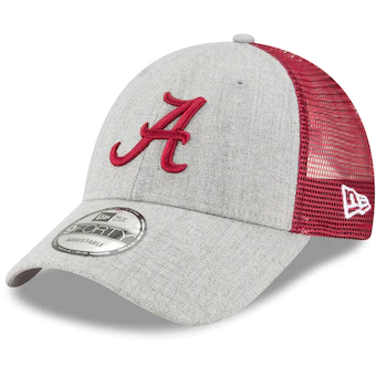 Alabama Crimson Tide New Era Turn 9FORTY Adjustable Snapback Hat Heathered Gray Crimson