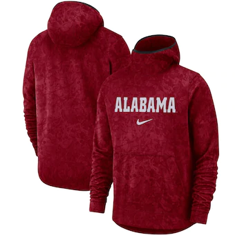 Alabama Crimson Tide Nike Basketball Spotlight Team Logo Performance Pullover Hoodie Crimson
