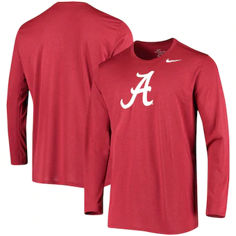 Alabama Crimson Tide T-Shirt - Nike - Performance - Long Sleeve - Crimson