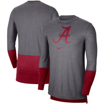 Alabama Crimson Tide T-Shirt - Nike - Performance - Long Sleeve - Grey