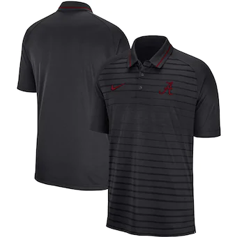 Alabama Crimson Tide Nike College Raglan Performance Polo Anthracite