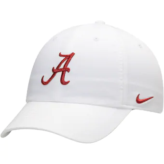 Alabama Crimson Tide Nike Heritage 86 Logo Performance Adjustable Hat White