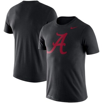 Alabama Crimson Tide T-Shirt - Nike - Performance - Script A Logo - Black