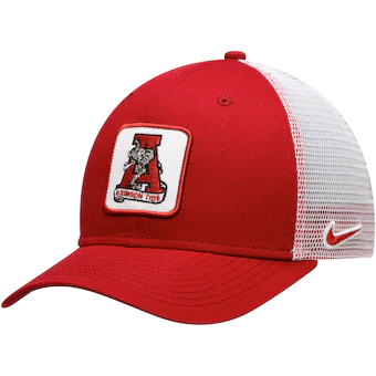 Alabama Crimson Tide Nike Throwback Logo Classic 99 Trucker Adjustable Snapback Hat Crimson