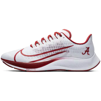 Alabama Crimson Tide Nike Unisex Pegasus 37 Running Shoes White