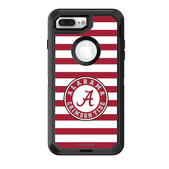 Alabama Crimson Tide OtterBox iPhone 8 7 Striped Defender Case
