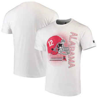 Alabama Crimson Tide T-Shirt - Starter Football - Vintage Logo - White