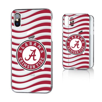 Alabama Crimson Tide Wave iPhone Clear Case