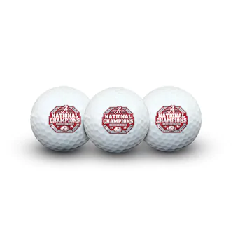 Alabama Crimson Tide WinCraft College Football Playoff 2020 National Champions 3 Pack Golf Ball Set