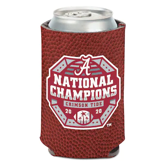 Alabama Crimson Tide WinCraft College Football Playoff 2020 National Champions Football 12oz Can Cooler