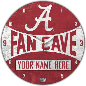 Alabama Crimson Tide WinCraft Personalized 14 Round Wall Clock