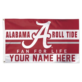 Alabama Crimson Tide WinCraft Personalized 3 x 5 One Sided Deluxe Flag