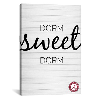 Alabama Crimson Tide iCanvas Dorm Sweet Dorm Canvas Print