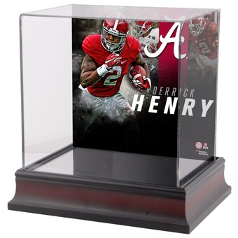 Derrick Henry Alabama Crimson Tide Fanatics Authentic Deluxe Mahogany Mini Helmet Case