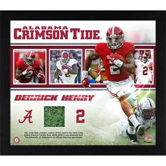 Derrick Henry Alabama Crimson Tide Fanatics Authentic Framed 15 x 17 Collage with a Piece of Indoor Practice Turf