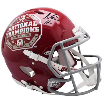 Fanatics Authentic Najee Harris Alabama Crimson Tide Autographed Riddell College Football Playoffs 2020 National Champions Logo Speed Authentic Helmet