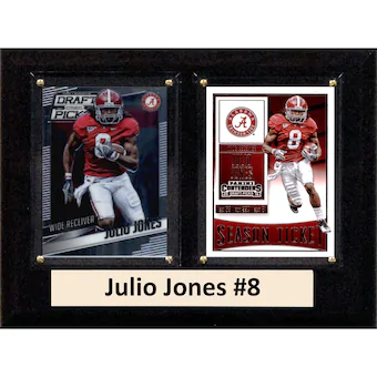 Julio Jones Alabama Crimson Tide 6 x 8 Plaque