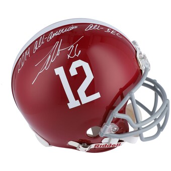 Landon Collins Alabama Crimson Tide Fanatics Authentic Autographed Authentic Helmet with 2014 All American All SEC Inscription
