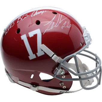 Landon Collins Alabama Crimson Tide Fanatics Authentic Autographed Replica Helmet with 2013 BCS Champs Inscription