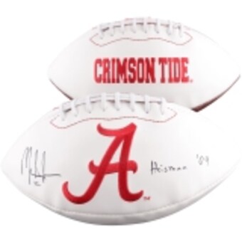 Mark Ingram Alabama Crimson Tide Fanatics Authentic Autographed White Panel Football with Heisman 09 Inscription