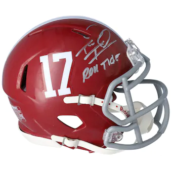 Tua Tagovailoa Alabama Crimson Tide Fanatics Authentic Autographed Riddell Speed Mini Helmet with Roll Tide Inscription