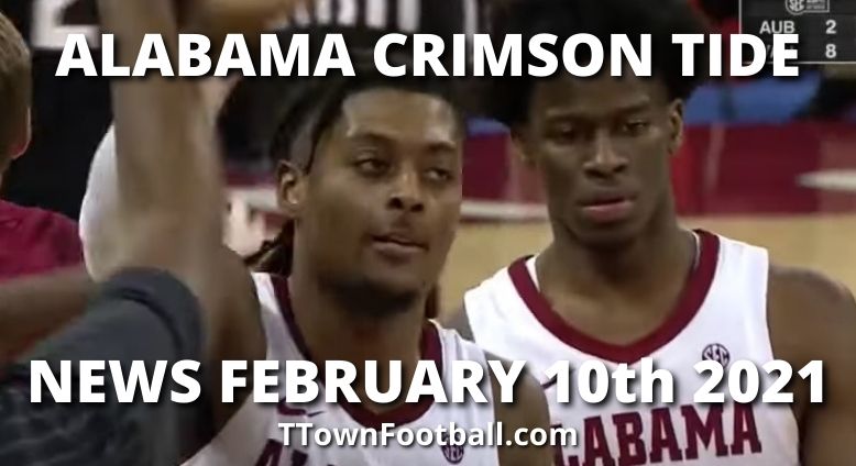 Alabama Crimson Tide News For February 10th 2021 - Men's Basketball Win Over South Carolina & More