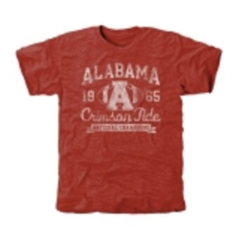 Alabama Crimson Tide T-Shirt - Fanatics Brand -  1965 National Champions - Football - Crimson