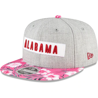 Alabama Crimson Tide New Era Summer Vibes 9FIFTY Snapback Hat Gray